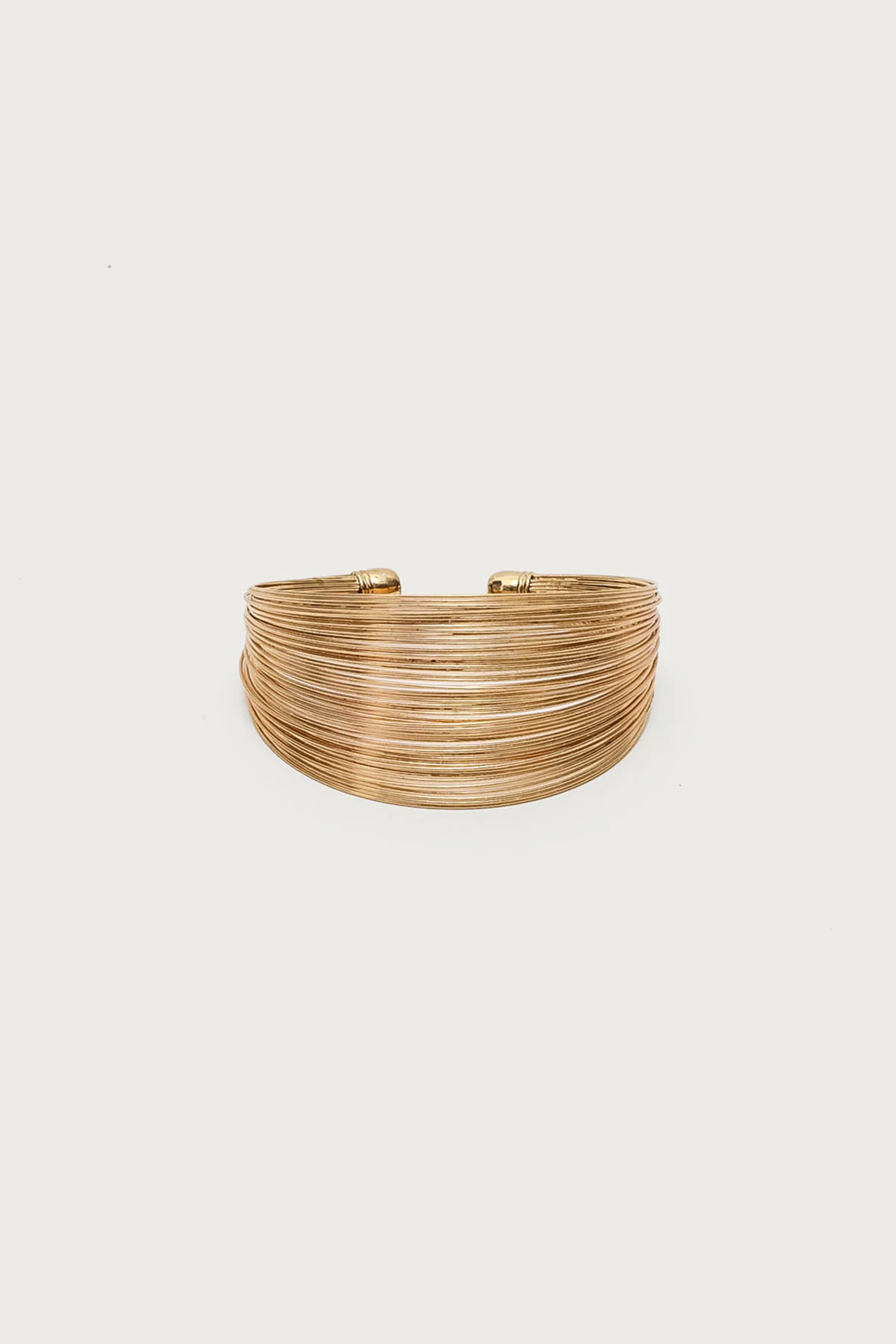 Layered Wire Cuff Bracelet - Image 2