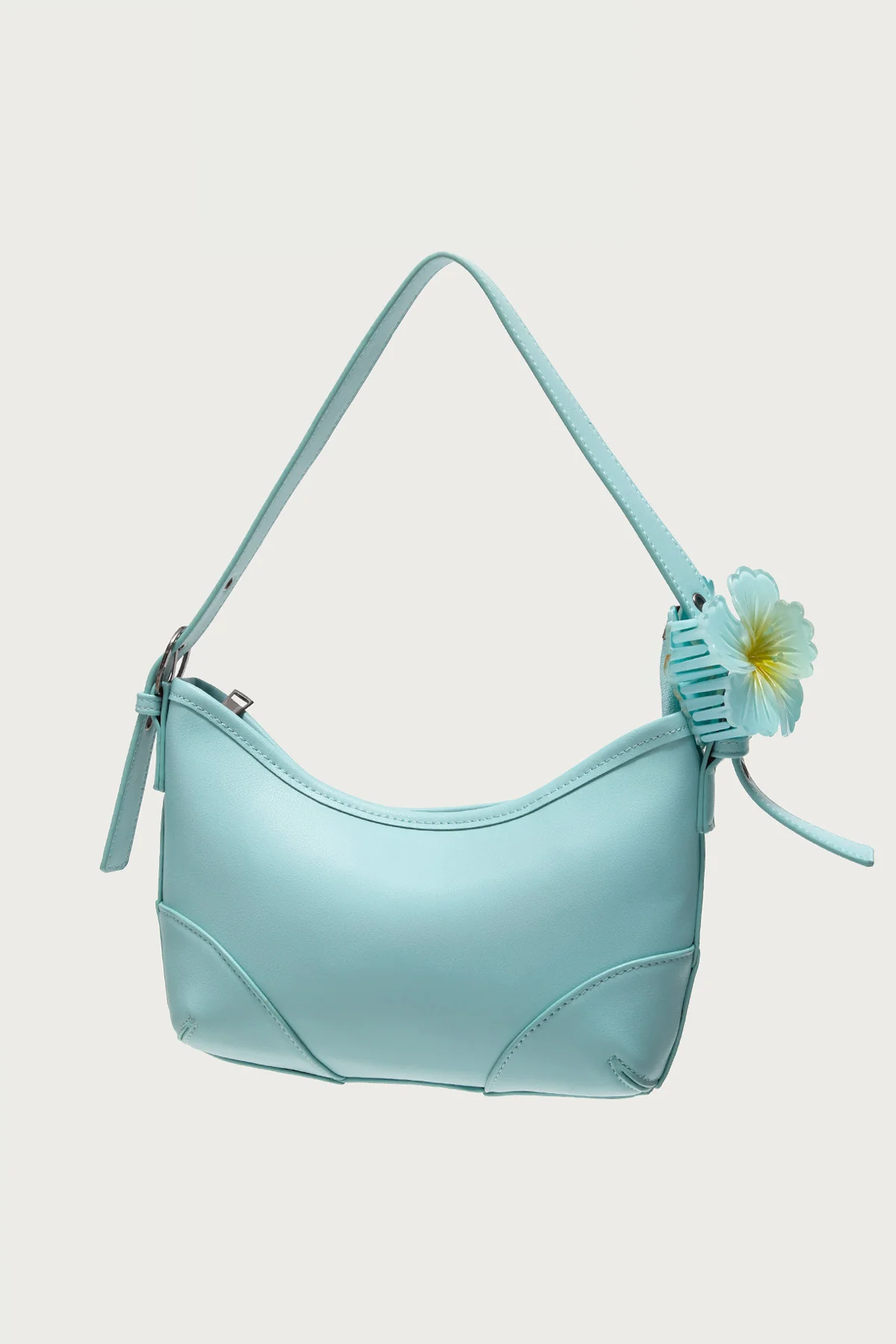 Hibiscus Flower Faux Leather Bag - Image 3
