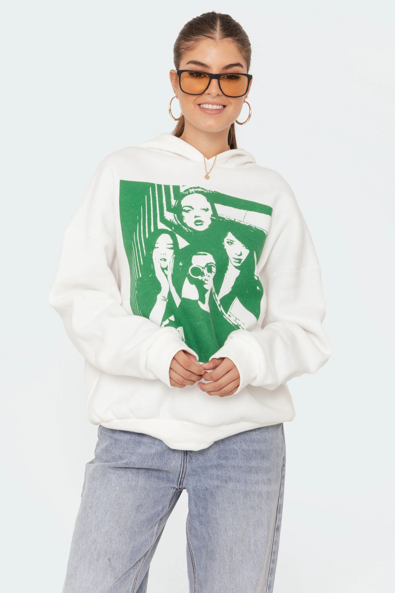 Mono Print Hoodie - Image 3