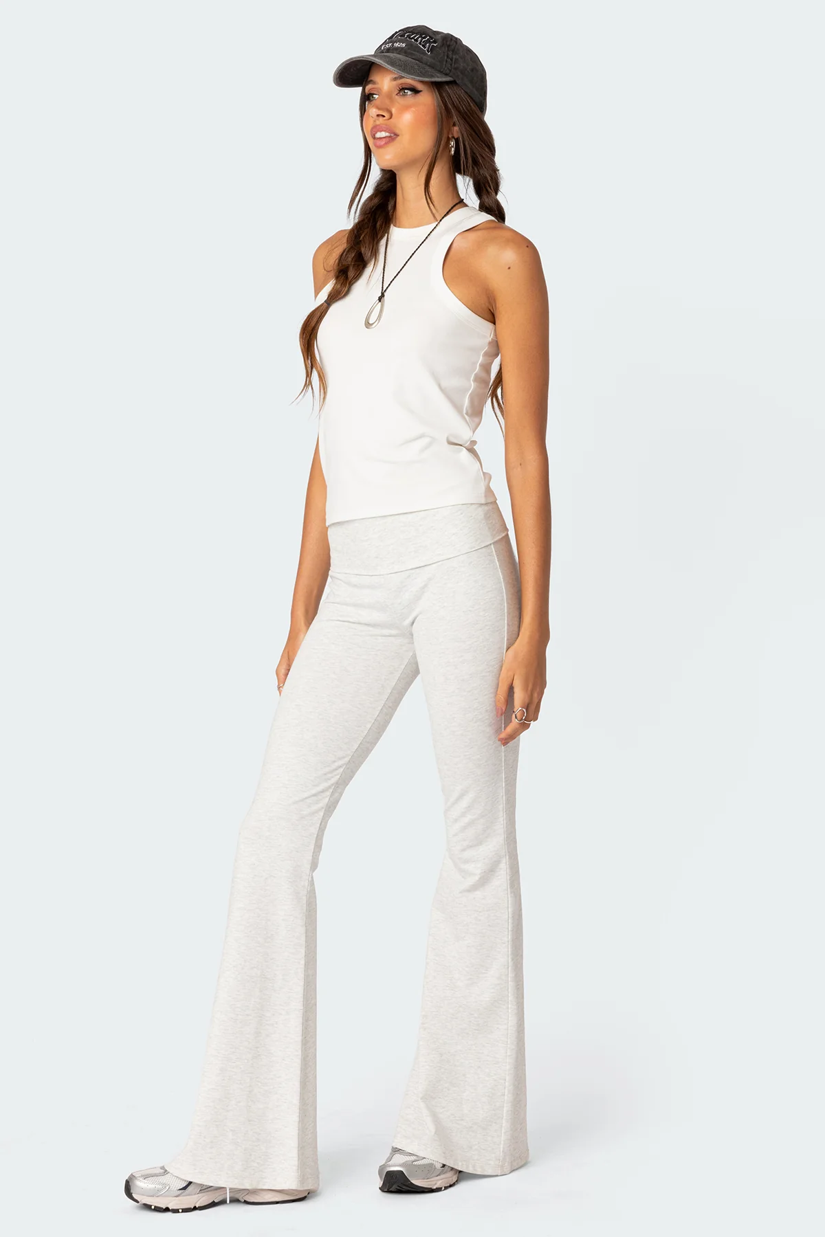 Naomi Foldover Flared Leggings - Image 5