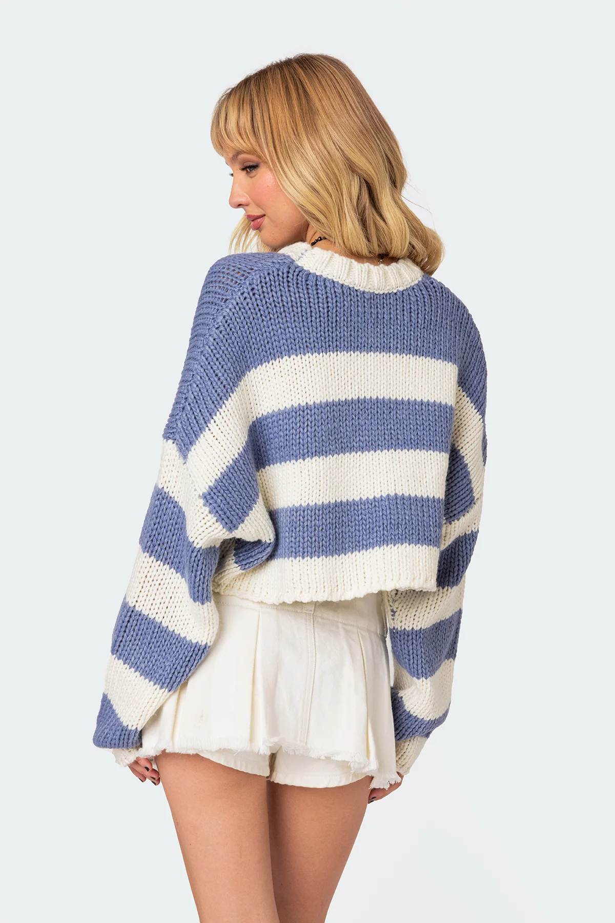 Ozzy Cropped Knitted Sweater - Image 4