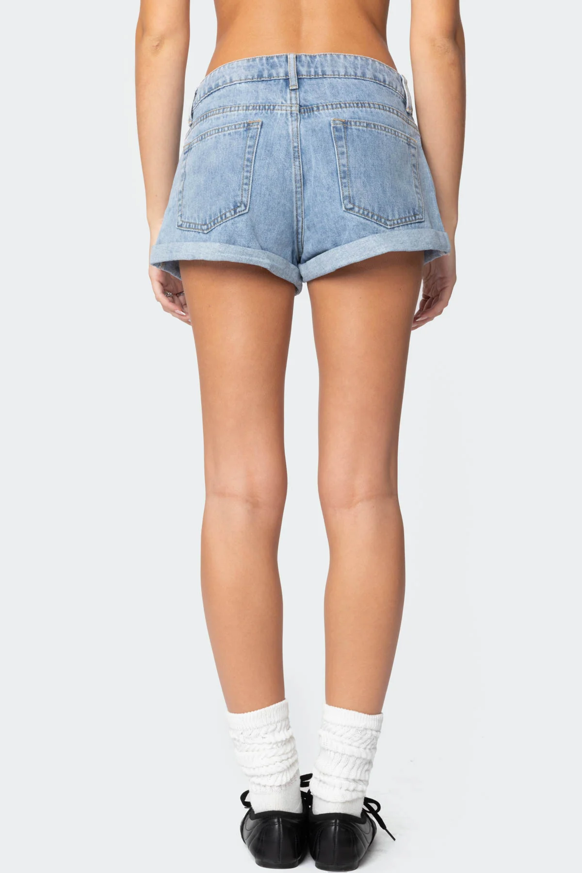 Rylin Low-Rise Denim Shorts - Image 5