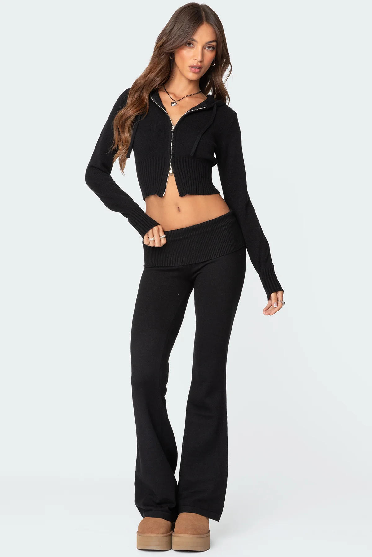 Desiree Knitted Hooded Cardigan - Image 2