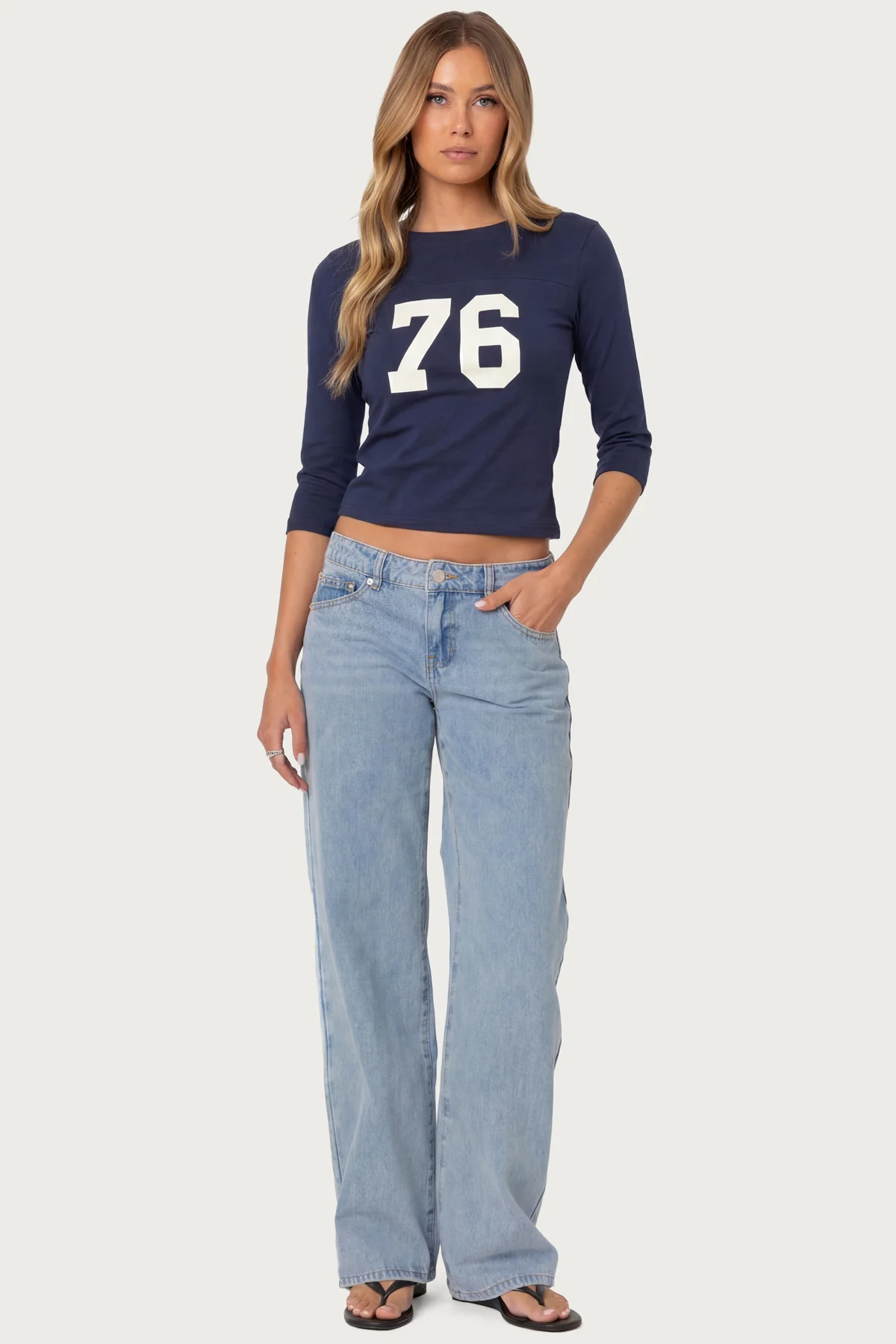 Raelynn Washed Low Rise Baggy Jeans - Image 5