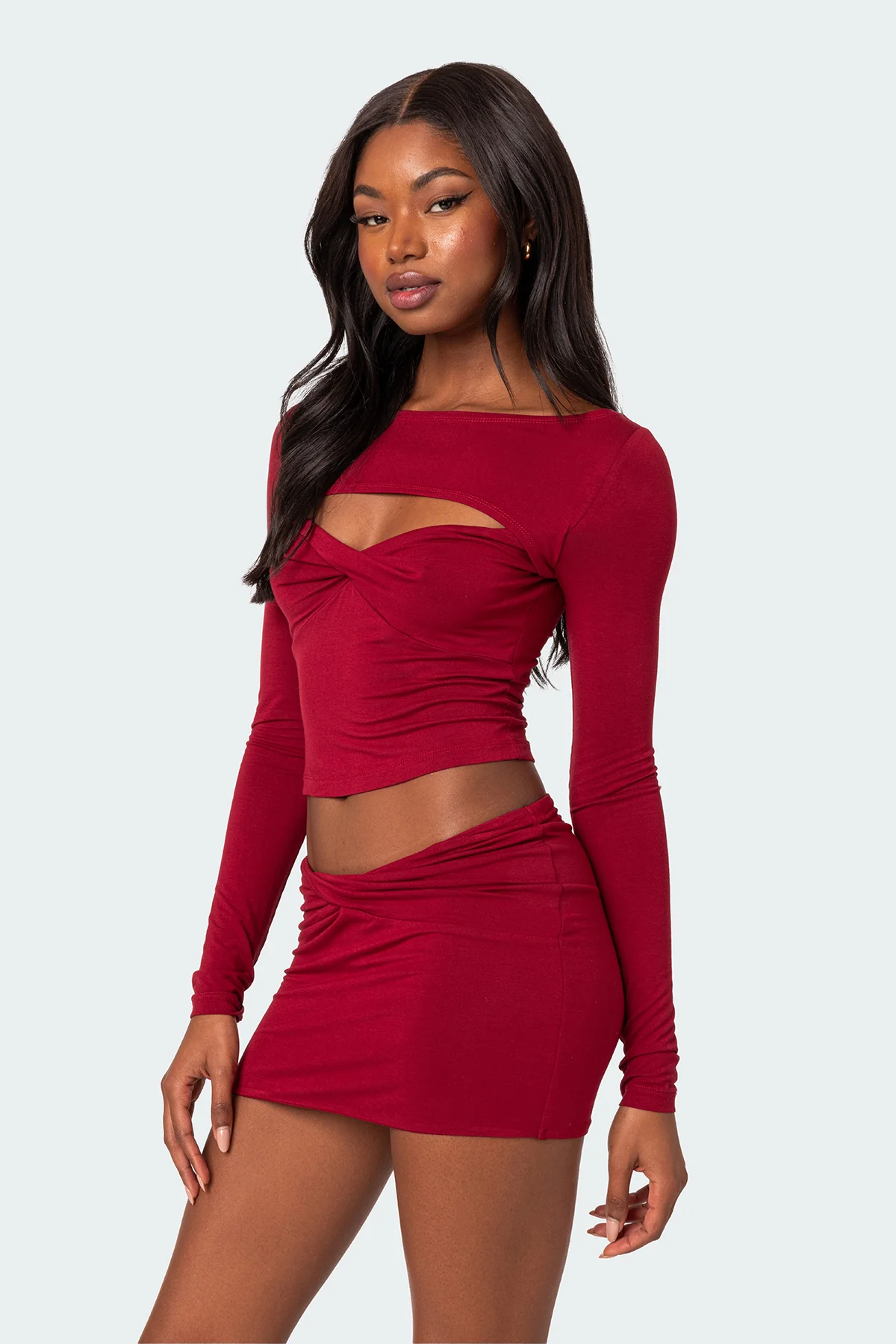 Lara Cut Out Twist Front Top - Image 3