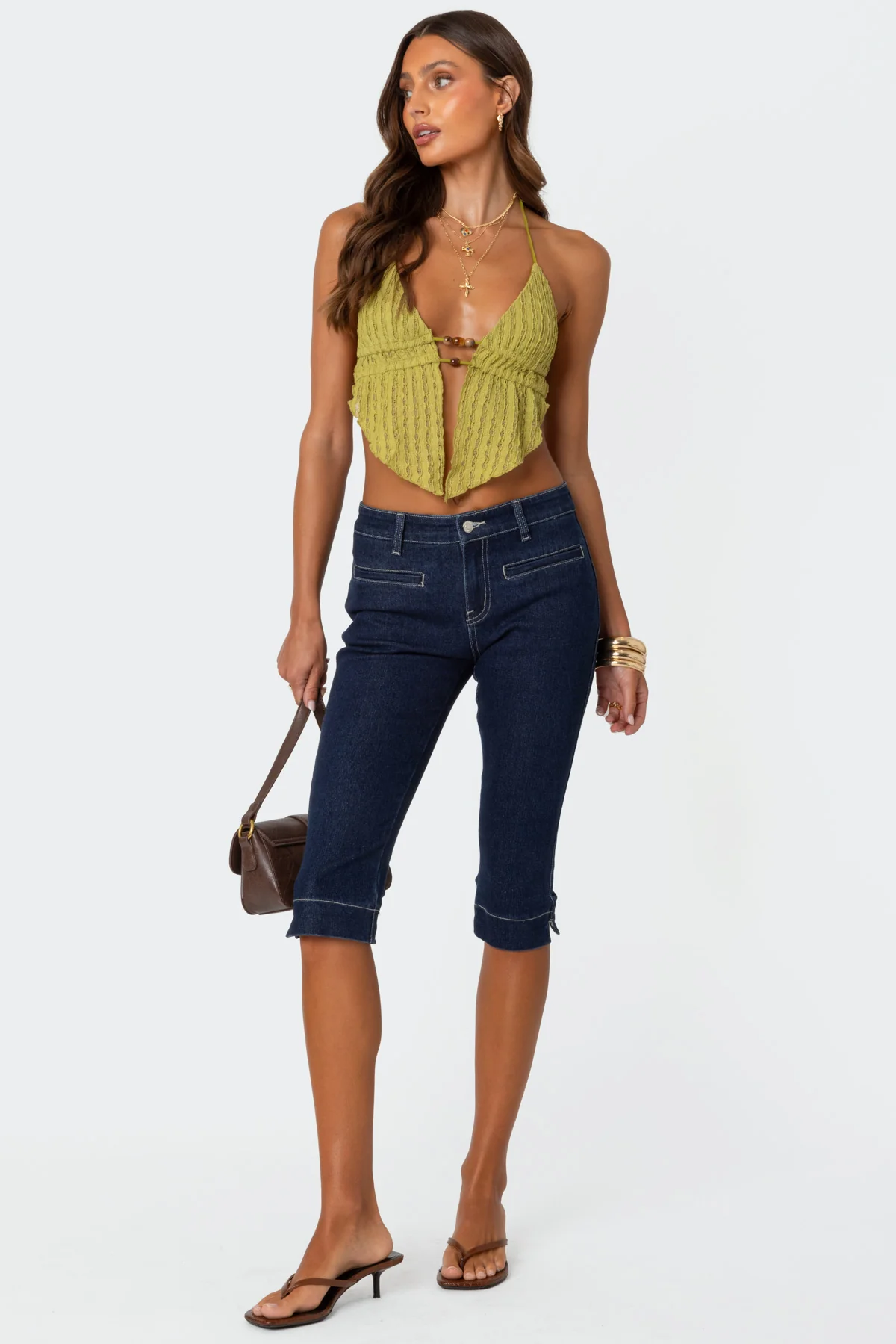 Anaya Textured Open Back Top - Image 2