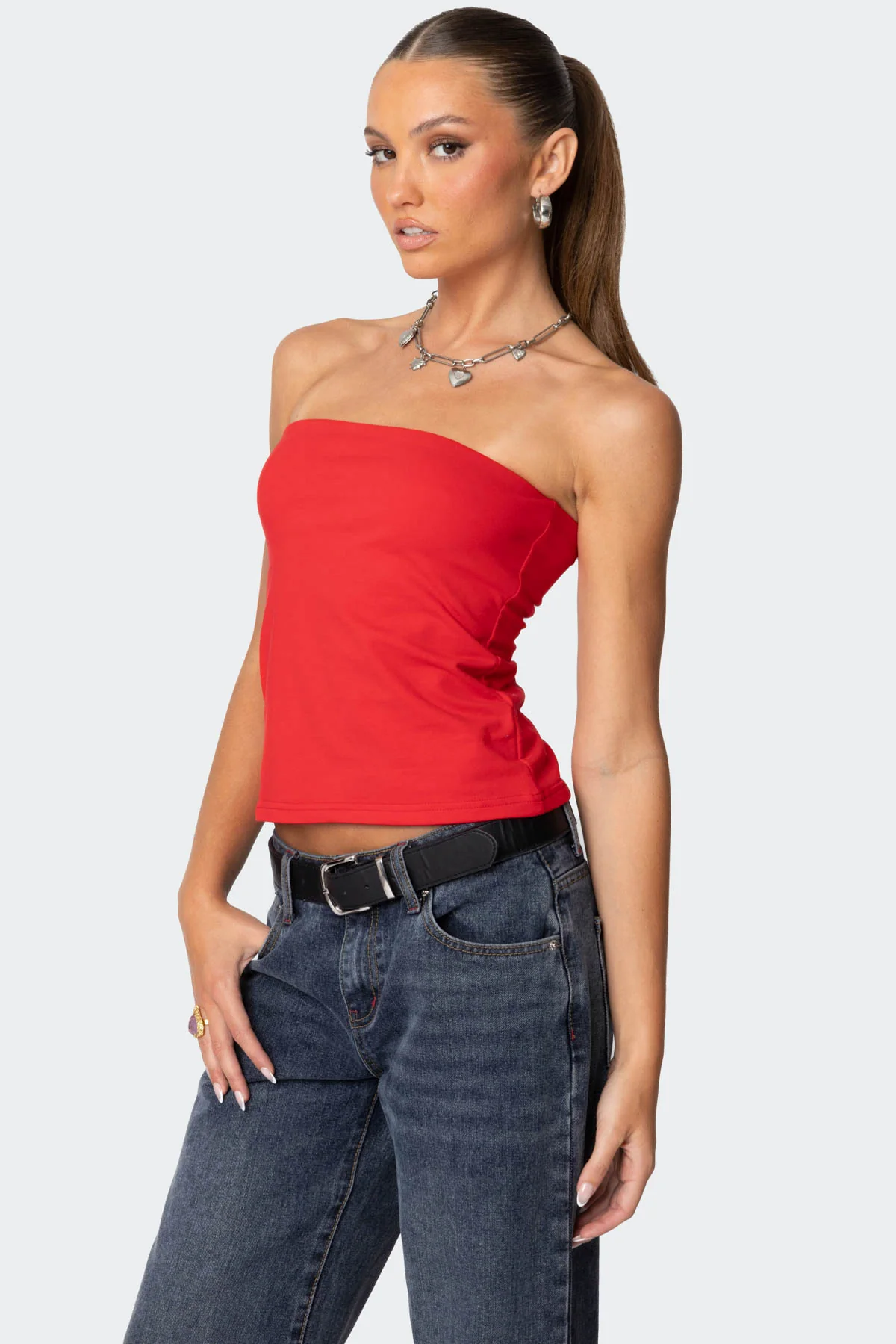 Built In Bra Tube Top - Image 3