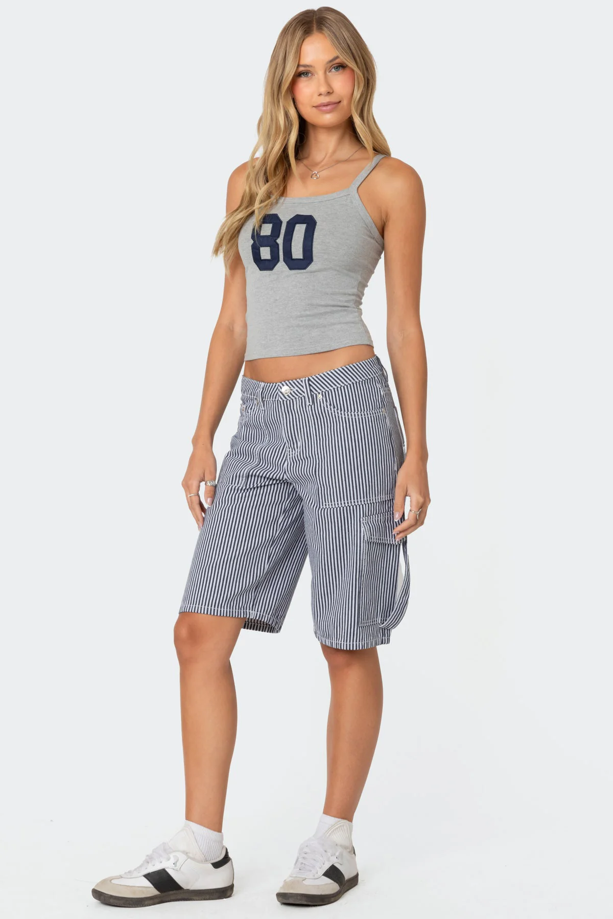 Friday Striped Low Rise Cargo Shorts - Image 3