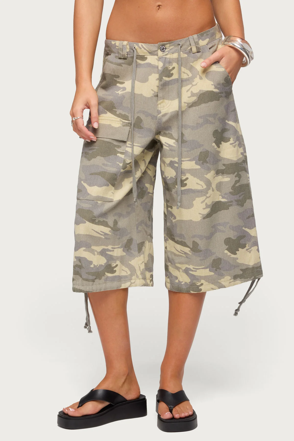 Camo Cargo Bermuda Shorts - Image 2