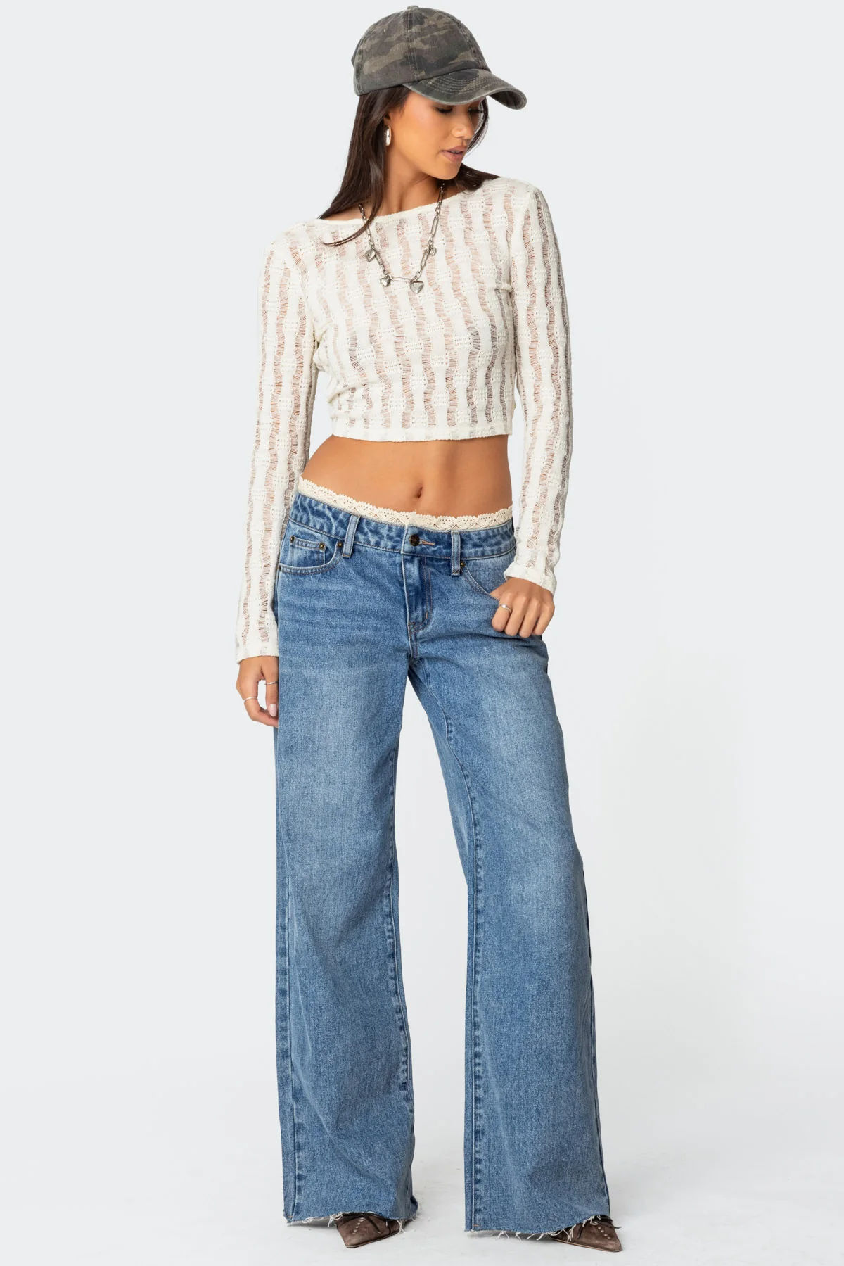 Twisted Back Textured Knit Top - Image 5