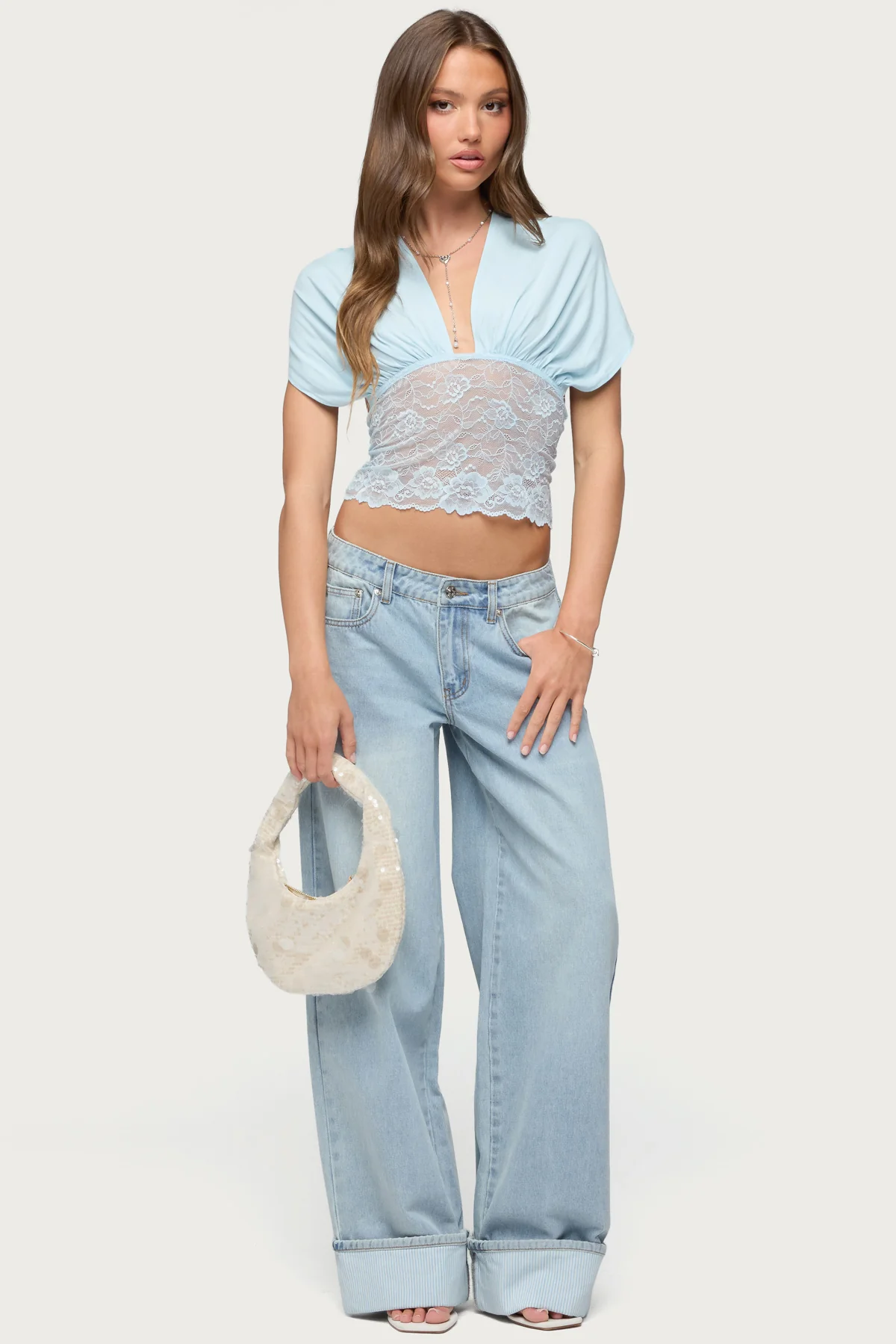 Eloria Lacey Flutter Tie Top - Image 2